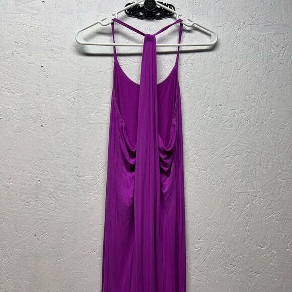 Fabletics Neema Maxi Dress sporty halter top bright purple size XS - Picture 6 of 7